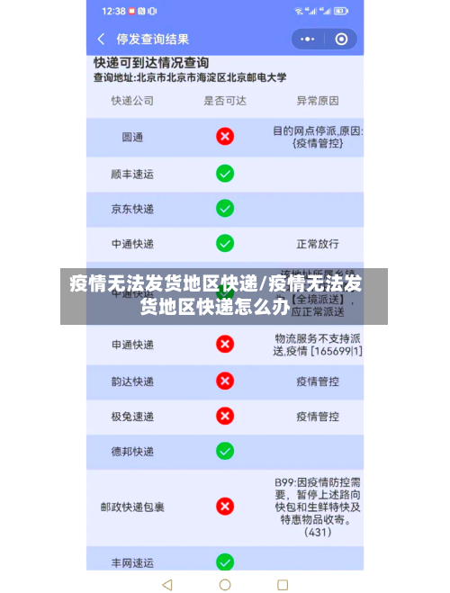 疫情无法发货地区快递/疫情无法发货地区快递怎么办-第3张图片