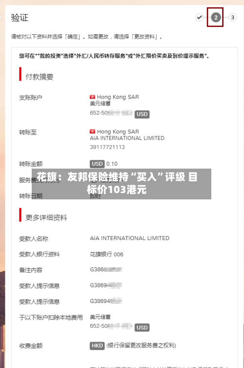 花旗：友邦保险维持“买入”评级 目标价103港元-第3张图片