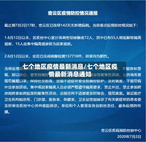 七个地区疫情最新消息/七个地区疫情最新消息通知-第2张图片