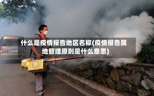什么是疫情报告地区名称(疫情报告属地管理原则是什么意思)-第3张图片