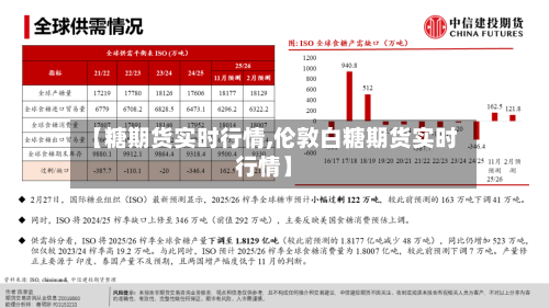 【糖期货实时行情,伦敦白糖期货实时行情】-第2张图片