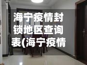 海宁疫情封锁地区查询表(海宁疫情封城最新消息)