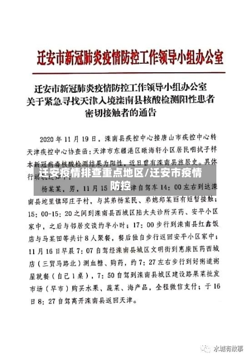 迁安疫情排查重点地区/迁安市疫情防控