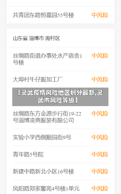 【灵武疫情风险地区划分最新,灵武市风险等级】