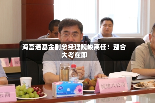海富通基金副总经理魏峻离任！整合大考在即