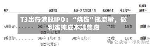 T3出行港股IPO：“烧钱”换流量，微利难掩成本端焦虑-第2张图片