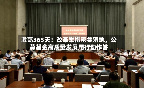 激荡365天！改革举措密集落地，公募基金高质量发展用行动作答