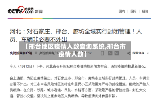 【邢台地区疫情人数查询系统,邢台市疫情人数】-第3张图片