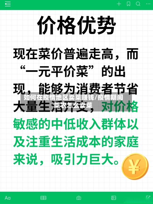 如何在疫情地区卖菜赚钱/疫情期间菜农怎么卖菜-第2张图片
