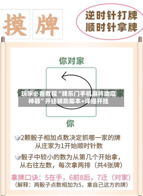 玩家必看教程“牌乐门手机麻将助赢神器”开挂辅助脚本+详细开挂