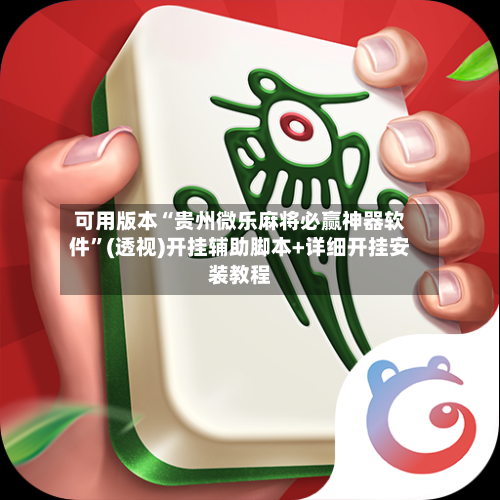可用版本“贵州微乐麻将必赢神器软件”(透视)开挂辅助脚本+详细开挂安装教程-第3张图片