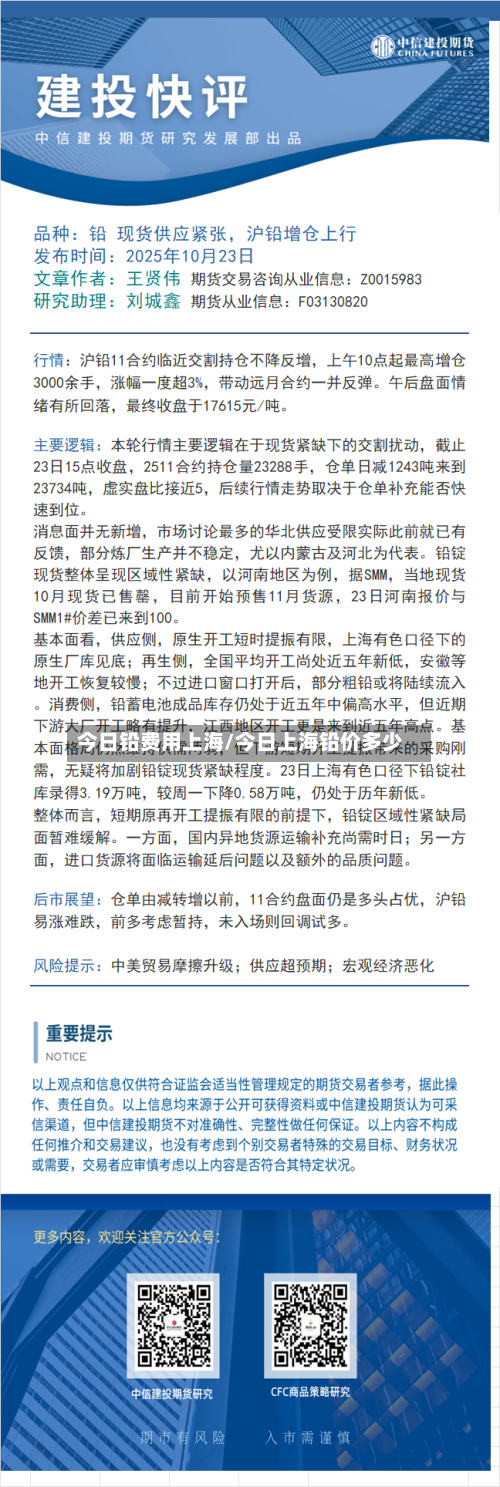 今日铅费用上海/今日上海铅价多少-第3张图片