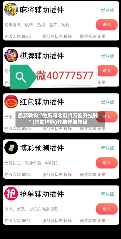 最新教你“微乐河北麻将万能开挂器”(辅助神器)开挂详细教程-第2张图片