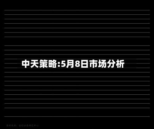 中天策略:5月8日市场分析