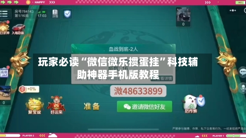 玩家必读“微信微乐掼蛋挂”科技辅助神器手机版教程-第2张图片