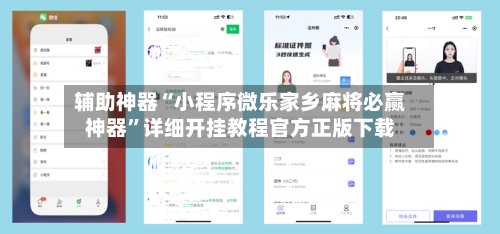 辅助神器“小程序微乐家乡麻将必赢神器”详细开挂教程官方正版下载-第2张图片