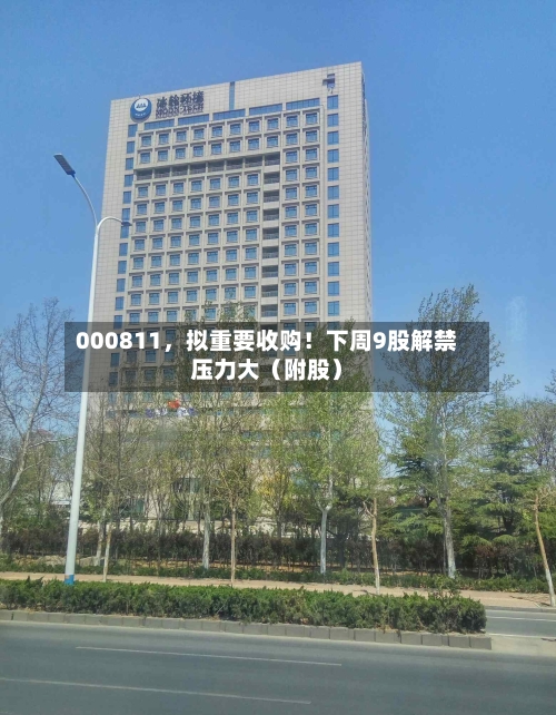 000811，拟重要收购！下周9股解禁压力大（附股）