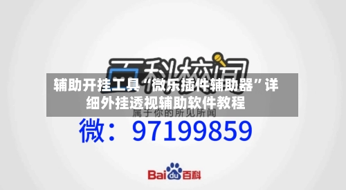 辅助开挂工具“微乐插件辅助器”详细外挂透视辅助软件教程
