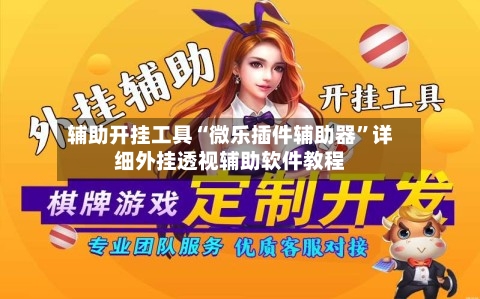辅助开挂工具“微乐插件辅助器”详细外挂透视辅助软件教程-第3张图片