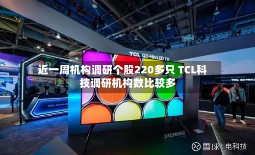 近一周机构调研个股220多只 TCL科技调研机构数比较多