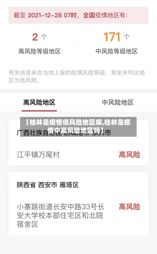 【桂林是疫情低风险地区嘛,桂林是疫情中高风险地区吗】-第2张图片