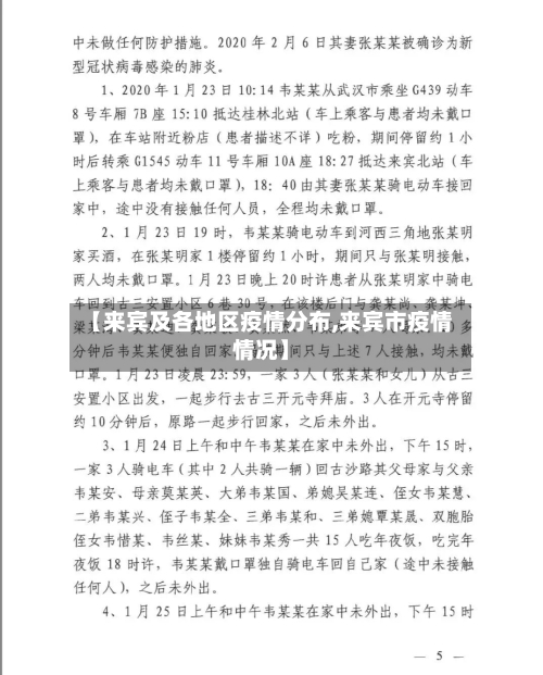 【来宾及各地区疫情分布,来宾市疫情情况】
