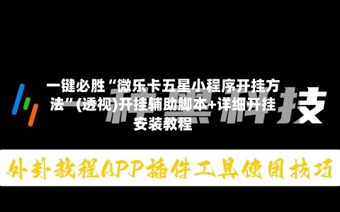 一键必胜“微乐卡五星小程序开挂方法”(透视)开挂辅助脚本+详细开挂安装教程-第3张图片