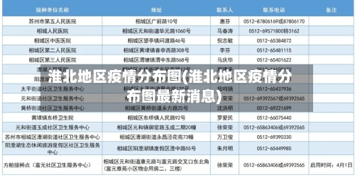 淮北地区疫情分布图(淮北地区疫情分布图最新消息)