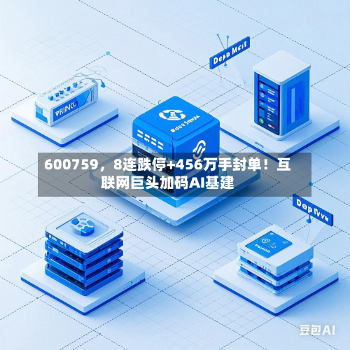 600759,8连跌停+456万手封单!互联网巨头加码AI基建
