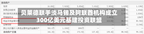 贝莱德联手淡马锡及阿联酋机构成立300亿美元基建投资联盟