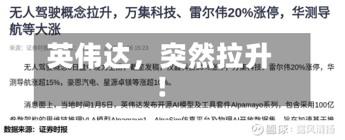 英伟达，突然拉升！
