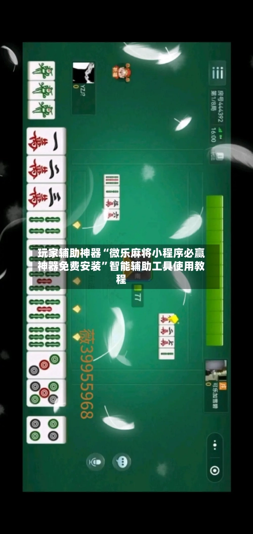 玩家辅助神器“微乐麻将小程序必赢神器免费安装”智能辅助工具使用教程-第2张图片