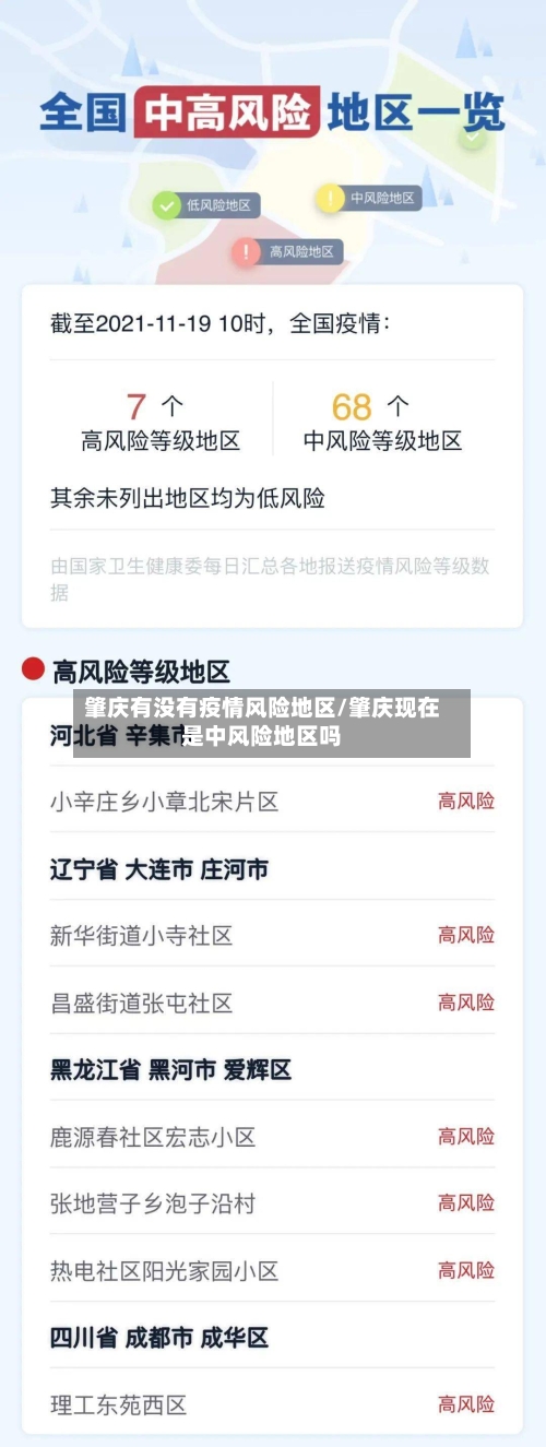 肇庆有没有疫情风险地区/肇庆现在是中风险地区吗-第3张图片