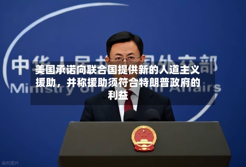 美国承诺向联合国提供新的人道主义援助	，并称援助须符合特朗普政府的利益-第2张图片