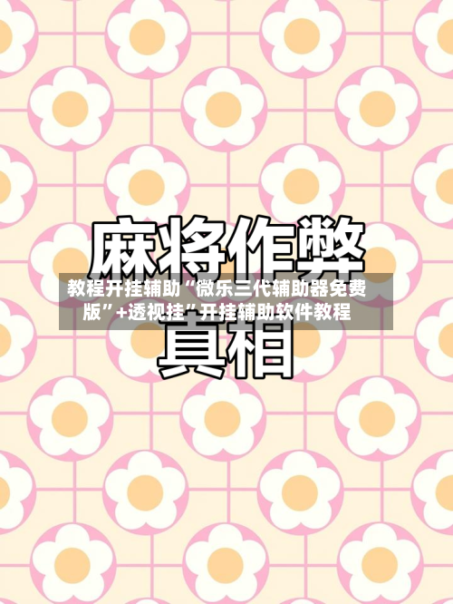 教程开挂辅助“微乐三代辅助器免费版”+透视挂”开挂辅助软件教程-第3张图片