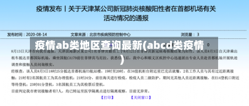 疫情ab类地区查询最新(abcd类疫情)-第2张图片