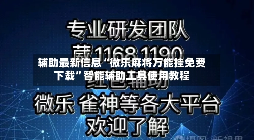 辅助最新信息“微乐麻将万能挂免费下载”智能辅助工具使用教程-第3张图片