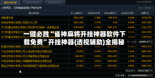 一键必胜“雀神麻将开挂神器软件下载免费”开挂神器{透视辅助}全揭秘-第2张图片