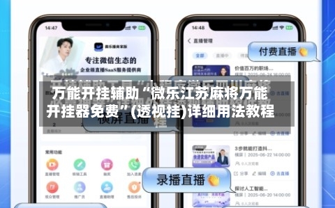 万能开挂辅助“微乐江苏麻将万能开挂器免费”(透视挂)详细用法教程-第3张图片