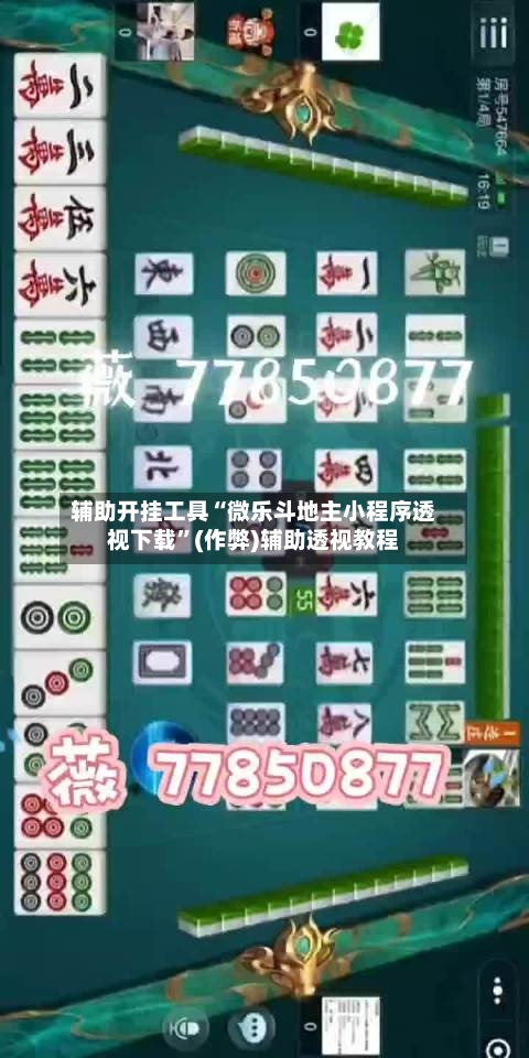 辅助开挂工具“微乐斗地主小程序透视下载	”(作弊)辅助透视教程-第2张图片