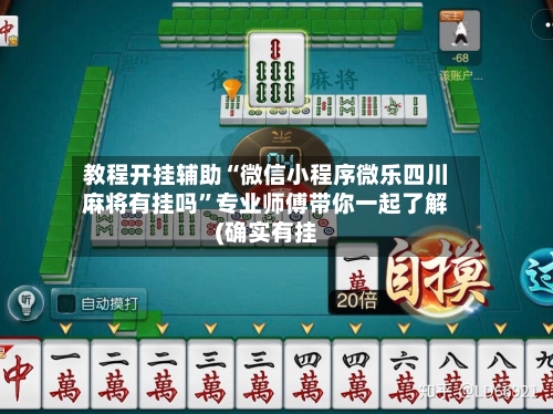 教程开挂辅助“微信小程序微乐四川麻将有挂吗	”专业师傅带你一起了解(确实有挂-第2张图片