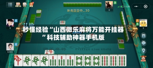 秒懂经验“山西微乐麻将万能开挂器	”科技辅助神器手机版-第3张图片