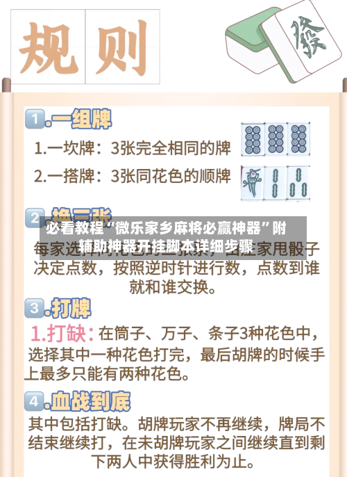 必看教程“微乐家乡麻将必赢神器”附辅助神器开挂脚本详细步骤-第2张图片