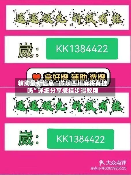 辅助最新信息“微乐四川麻将有挂吗	”详细分享装挂步骤教程-第2张图片