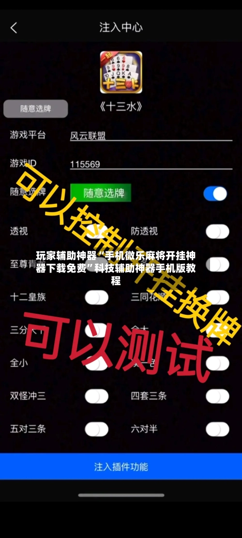玩家辅助神器“手机微乐麻将开挂神器下载免费”科技辅助神器手机版教程