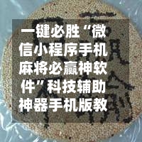 一键必胜“微信小程序手机麻将必赢神软件”科技辅助神器手机版教程-第2张图片