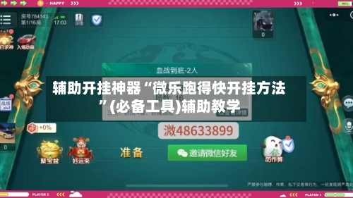 辅助开挂神器“微乐跑得快开挂方法”(必备工具)辅助教学