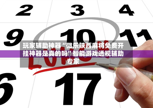 玩家辅助神器“微乐陕西麻将免费开挂神器是真的吗”智能游戏透视辅助专家
