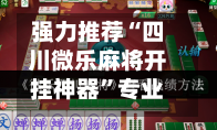 强力推荐“四川微乐麻将开挂神器	”专业师傅带你一起了解(确实有挂-第2张图片