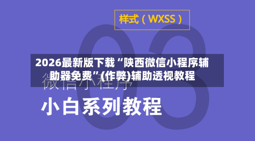 2026最新版下载“陕西微信小程序辅助器免费”(作弊)辅助透视教程